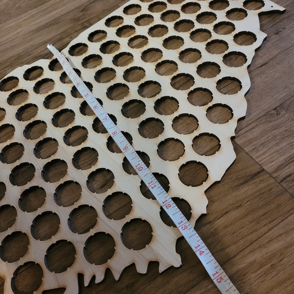 Georgia Silhouette Bottle Cap Display Decor - Picture 5 of 6